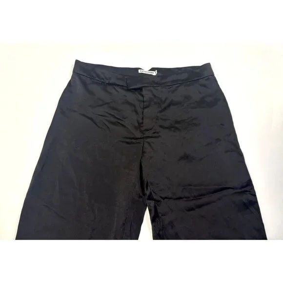 KATAYOUNS Mia Silk Trousers in Black